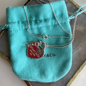 Heart Tag Key Pendant, Silver